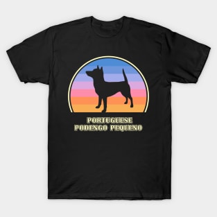 Portuguese Podengo Pequeno Vintage Sunset Dog T-Shirt